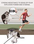 GHB Speed Agility Training Equipment, 6 Agility Poles, 20ft Agility Ladder, 12 Disc Cones, Resistance Parachute, Jump Rope, 4 Resistance Bands, Soccer Training Poles for Speed Agility Training