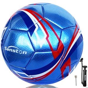 Senston Soccer Ball Size 4 with Pump - Official Match Football Adults Soccer Ball