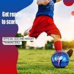 Senston Soccer Ball Size 4 with Pump - Official Match Football Adults Soccer Ball