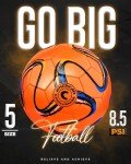 American Challenge Brasilia Soccer Ball (Orange, 4)