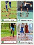 GHB Hex Agility Rings Speed Rings with Carrying Bag 6 Set Portable Hexagon Rings, Agility Ladder for Agility Footwork Training (Orange)
