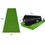 MyPitch Soccer Rebounder & 3x10 FT Artificial Grass Mat | All-in-One Immersive Indoor Soccer Training System