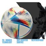 GX TOUR+ Thermo Bonded Polyurethane Soccer Ball Size 5. World Cup Quality, All-Surface Play, Eco Leather Cover, Outdoor Sports, Premium Size 5 Soccer Ball for Training & Competitive Matches