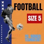 GX TOUR+ Thermo Bonded Polyurethane Soccer Ball Size 5. World Cup Quality, All-Surface Play, Eco Leather Cover, Outdoor Sports, Premium Size 5 Soccer Ball for Training & Competitive Matches