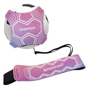 Sportout Volleyball/Soccer Training Equipment, Solo Trainer, Adjustable Waist Belt for Kids & Adults