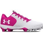 Under Armour Girls' Glyde 2.0 RM JR, (101) White/Rebel Pink/White, 3, US