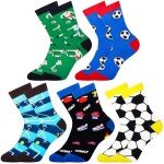 Belloxis Kids Soccer Socks - Crazy Designs for Boys & Girls, Ages 8-12