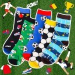 Belloxis Kids Soccer Socks - Crazy Designs for Boys & Girls, Ages 8-12