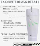 2 Set Soccer Grip Socks,Shin Guard Sleeves for Football Basketball for Men and Women One Size (2 Set (Black+White))
