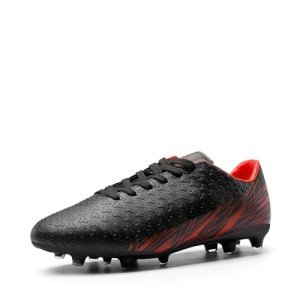 DREAM PAIRS Men's Firm Ground Soccer Cleats Shoes,Size 7,Black/Red,MEGA-1