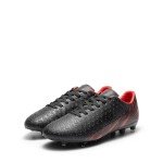 DREAM PAIRS Men's Firm Ground Soccer Cleats Shoes,Size 7,Black/Red,MEGA-1