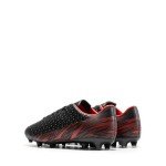 DREAM PAIRS Men's Firm Ground Soccer Cleats Shoes,Size 7,Black/Red,MEGA-1