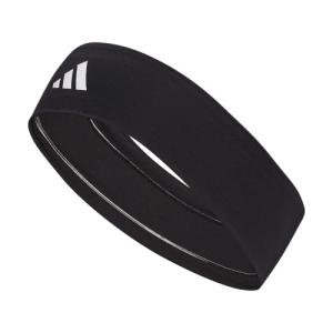 adidas Alphaskin Elastic Headband, Black/White/2, One Size