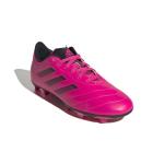 adidas Goletto Firm Ground Soccer Shoe, Team Shock Pink/Black/Black, 4.5 US Unisex Big Kid