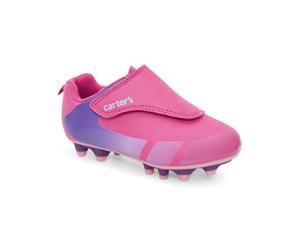 carter's Girls Fica Sport Cleat, Fuchsia/Fuchsia, 9 Toddler