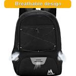 Hsmihair Soccer Bag-Soccer Backpack&Backpack for&Football Volleyball& Basketball,with Ball Compartment and Training Package