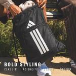 adidas Alliance Sackpack, Drawstring Backpack, Lightweight Small Gym Bag for Women and Men, Black/Gold Metallic, One Size