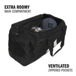 adidas Defender 5.0 Duffel, Durable Travel Gym Sports Bag for Men and Women, Black, Medium (59L)