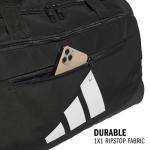 adidas Defender 5.0 Duffel, Durable Travel Gym Sports Bag for Men and Women, Black, Medium (59L)