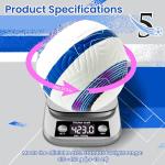 ZWAW Official Match Soccer Ball Size 5 – Waterproof PU Leather, Includes Pump & Needles, Mesh Storage Bag for Easy Carry