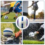 ZWAW Official Match Soccer Ball Size 5 – Waterproof PU Leather, Includes Pump & Needles, Mesh Storage Bag for Easy Carry
