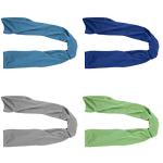 4 Packs Cooling Towel (40"x 12"), Ice Towel, Microfiber, Soft Breathable Chilly Towel Stay Cool for Yoga, Sport, Gym, Workout, Camping, Fitness, Running, Workout & More Activities (Multicolor)