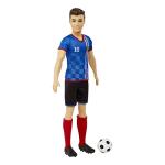 Barbie Careers Ken Fashion Doll & Accessory, Soccer Player with Cropped Hair, #10 Uniform, Tall Socks, Cleats & Ball