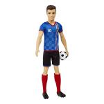 Barbie Careers Ken Fashion Doll & Accessory, Soccer Player with Cropped Hair, #10 Uniform, Tall Socks, Cleats & Ball