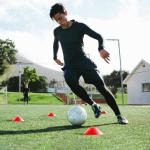 GHB Soccer Cones 25/50/100 Pack Disc Soccer Sport Cones Training Field Marker Agility Cones for Traffic, Basketball, Coaching, Practice Equipment Includes Cone Drills Guide (50Pcs Multicolor)