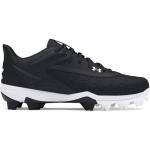 Under Armour Boys' Leadoff Low RM JR 3.0, (001) Black/Black/White, 4.5, US