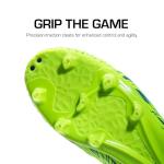DREAM PAIRS Men's Firm Ground Soccer Cleats Shoes,Size 9.5,Neon/Green/Royal,MEGA-1