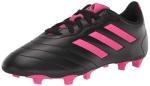 adidas Soccer Goletto VIII Firm Ground Cleats (Toddler/Little Kid/Big Kid) Black/Team Shock Pink 2/Black 1.5 Little Kid M