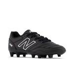 New Balance Boy's 442 V2 Academy FG Junior Soccer Shoe, Black/White, 13.5 Little Kid