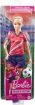 Barbie Careers Fashion Doll & Accessory, Soccer Player with Blonde Ponytail, #9 Uniform, Tall Socks, Cleats & Ball