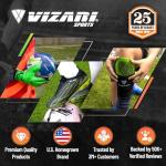 Vizari USA Stealth Boys Girls Soccer Cleats | Youth Firm Ground Athletic Outdoor Football Shoes for Toddler, Little Kid, Big Kid | Lightweight & Durable Green/Black