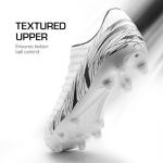 DREAM PAIRS Men's Firm Ground Soccer Cleats Shoes,Size 7,White/Black,MEGA-1