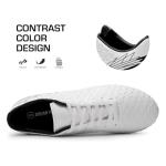 DREAM PAIRS Men's Firm Ground Soccer Cleats Shoes,Size 7,White/Black,MEGA-1
