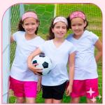 12 Pcs Pink Soccer Headbands Gifts Pink Soccer Hair Accessories Cooling Headbands for Women October Football Team Gift Bulk Elastic Soft Non Slip Hair Bands Warp for Daily Workout Yoga Running Sports