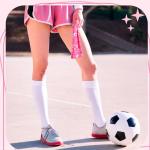 12 Pcs Pink Soccer Headbands Gifts Pink Soccer Hair Accessories Cooling Headbands for Women October Football Team Gift Bulk Elastic Soft Non Slip Hair Bands Warp for Daily Workout Yoga Running Sports