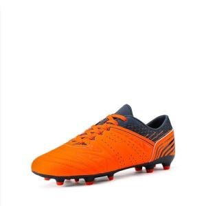 DREAM PAIRS Mens Sport Flexible Athletic Lace Up Light Weight Outdoor Cleats Football Soccer Shoes,Size 8.5,Orange/Navy,160859-M