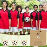 Quelay 12 Set Sports Necklaces Team Gift Inspirational Jewelry Pendant Charm for Women Coach Party Favors (Gold Soccer)