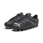 PUMA Kids Attacanto Firm, Artificial Ground Soccer Cleats Sneaker, Black-Silver Mist, 11 US Unisex Toddler