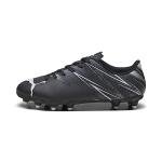 PUMA Kids Attacanto Firm, Artificial Ground Soccer Cleats Sneaker, Black-Silver Mist, 11 US Unisex Toddler