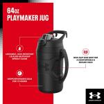 Under Armour Half Gallon Water Bottle Insulated, 64oz Insulated Water Bottle with Handle, Sports Water Jug, Fence Hook, Leak Resistant, for Baseball, Football & More
