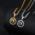 Alissl Soccer Necklace for Men, Women, Teens - Solid Stainless Steel Wheat Chain with Gift Box Sports Accessories Trendy Team Fan Soccer Lover Gifts for Son Daughter Grandson Nephew Granddaughter