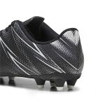 PUMA Attacanto Firm, Artificial Ground Soccer Cleats Sneaker, Black-Silver Mist, 6 US Unisex Little Kid