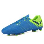 DREAM PAIRS Mens Sport Flexible Athletic Lace Up Light Weight Outdoor Cleats Football Soccer Shoes,Size 7.5,Royal/Lemon/Green,160859-M