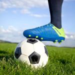 DREAM PAIRS Mens Sport Flexible Athletic Lace Up Light Weight Outdoor Cleats Football Soccer Shoes,Size 7.5,Royal/Lemon/Green,160859-M