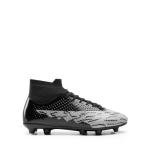 DREAM PAIRS Men's Soccer Cleats Lightweight Football Cleats Professional Training High-top Soccer Shoes,Size 9.5,Black/Light Grey,SDSS2401M