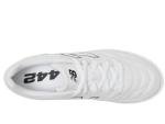 New Balance Boy's 442 V2 Academy FG Junior Soccer Shoe, White/Black, 5 Big Kid